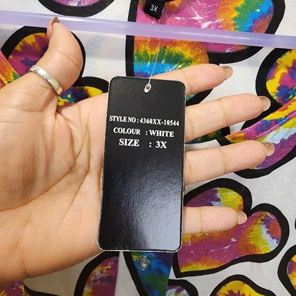 JUST LOVE Hearts printed comfy day dress camisole plus size 3X NWT - Picture 2 of 10